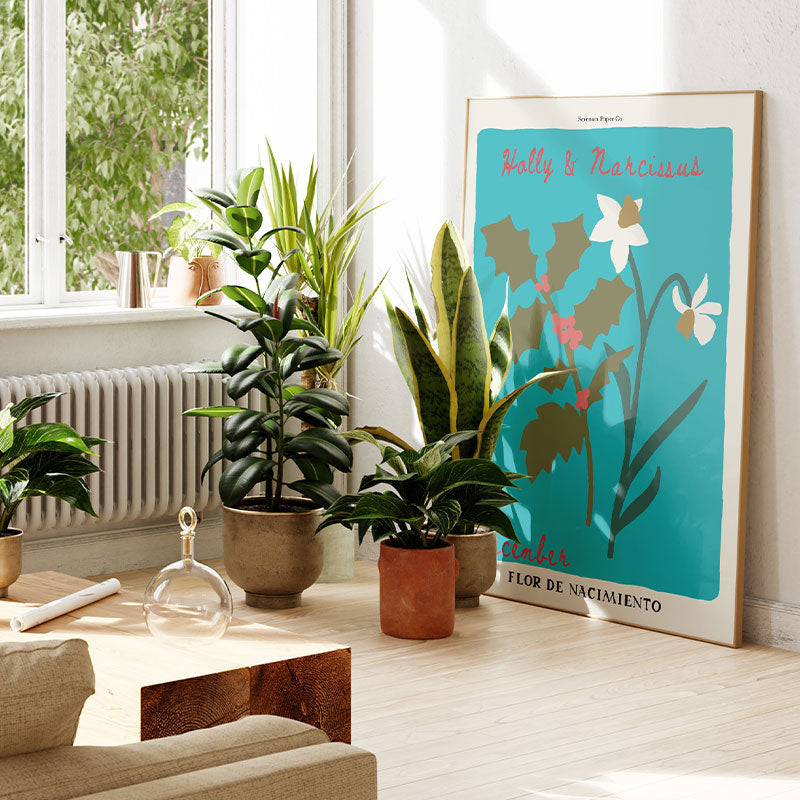 December Birth Flower Art Print