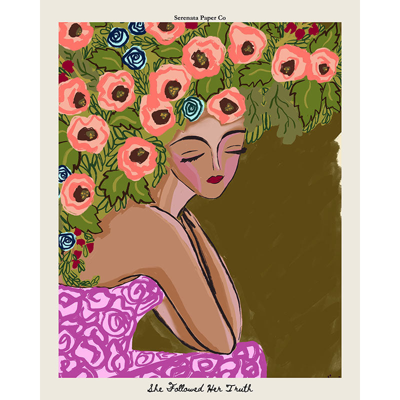 She Followed her Truth Art Print